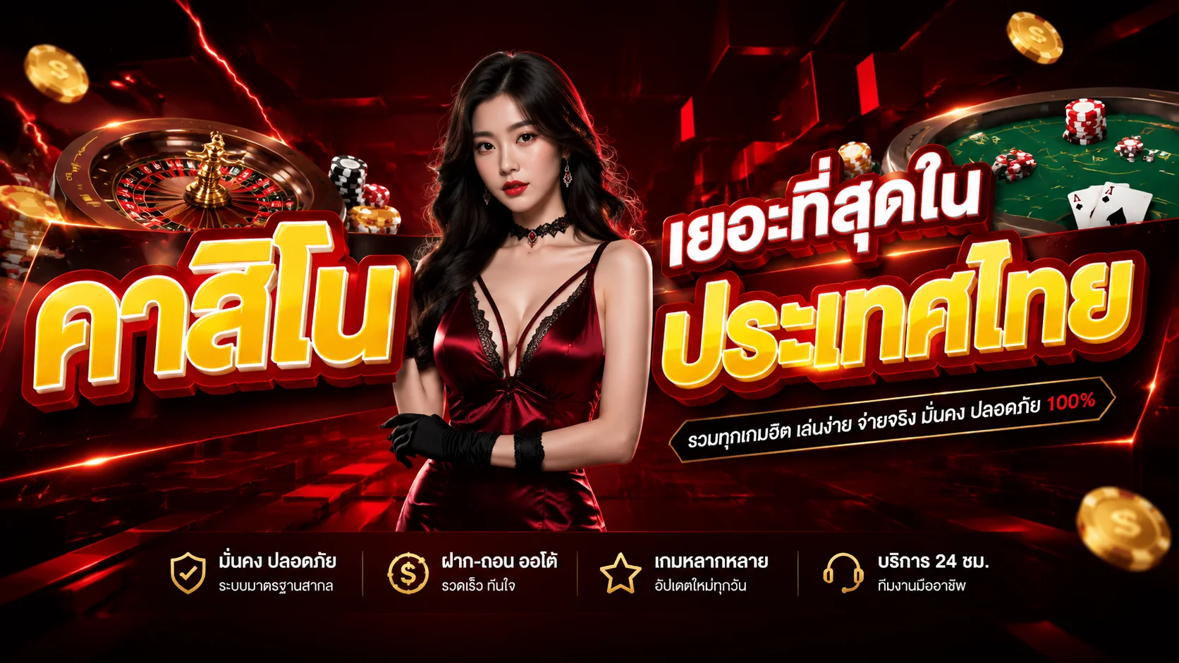 คาสิโนออนไลน์ LOBSTER168 เล่นสดกับดีลเลอร์